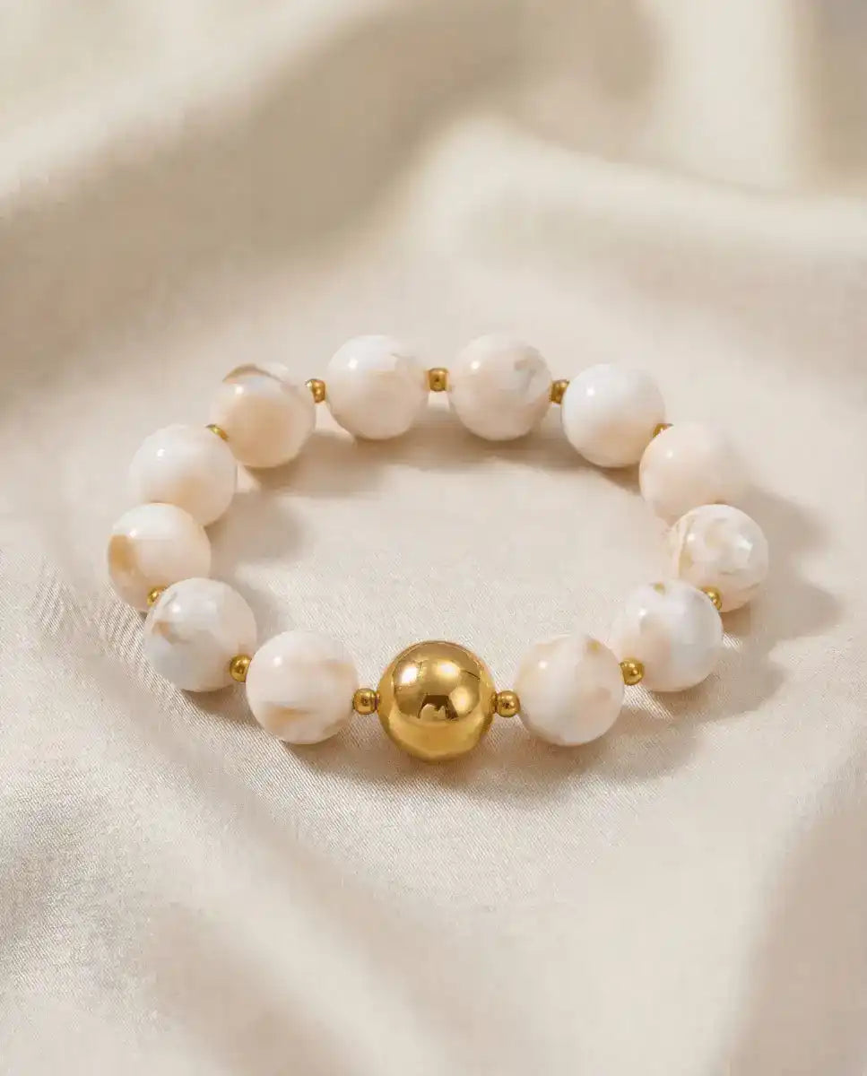 aphoriah Beige Rivière® Pearl Bracelet