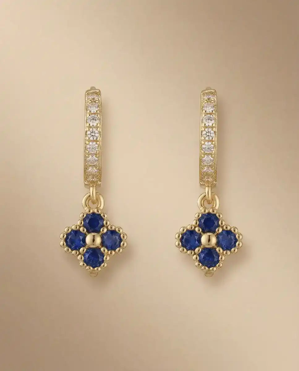 aphoriah GOLD Azure Rosette® Chain Earrings