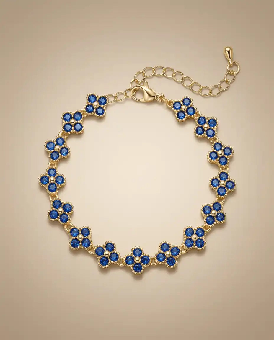 aphoriah GOLD Azure Rosette® Link Bracelet
