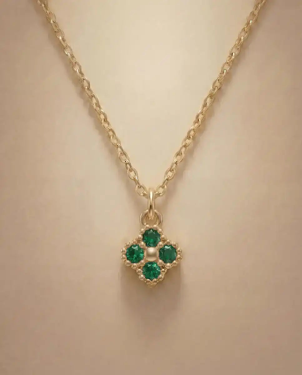 aphoriah GOLD Basil Rosette® Chain Necklace