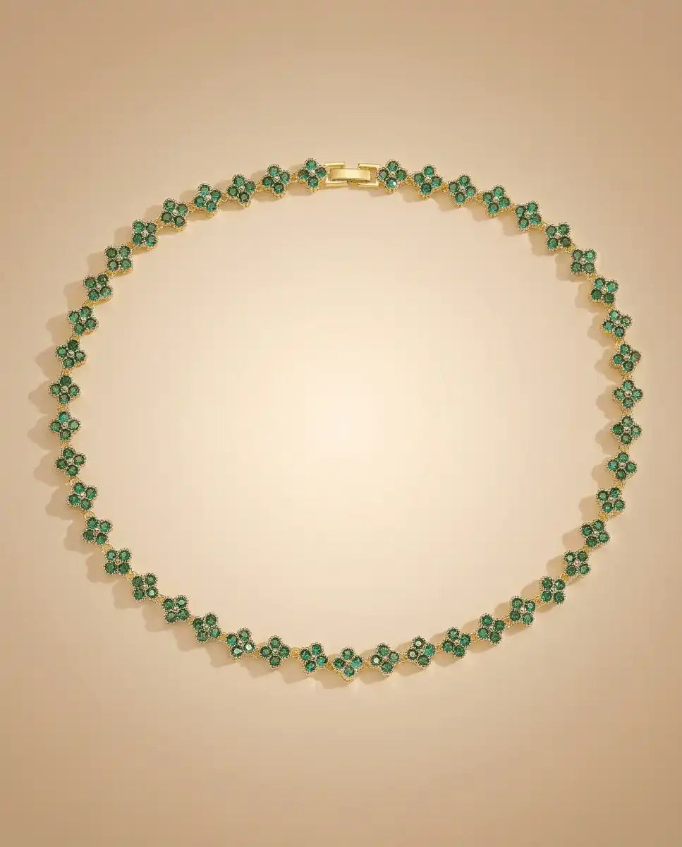 aphoriah GOLD Basil Rosette® Signature Necklace