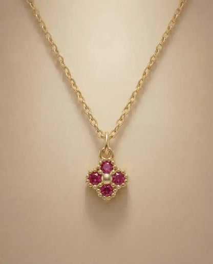 aphoriah GOLD Cherry Rosette® Chain Necklace
