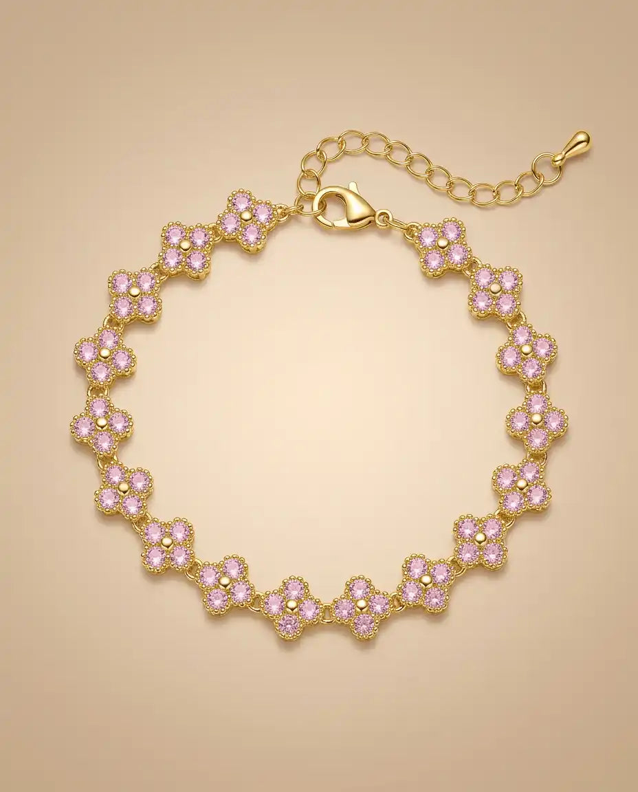 aphoriah GOLD Cherry Rosette® Link Bracelet