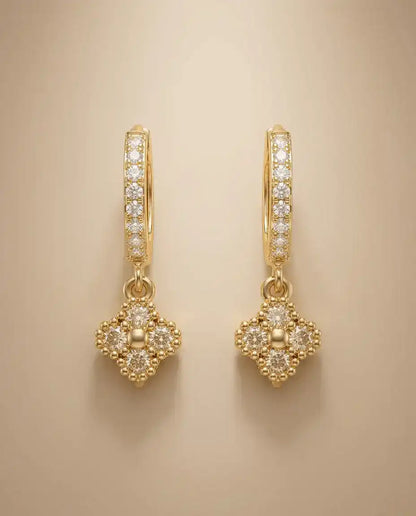 aphoriah GOLD Olive Rosette® Chain Earrings