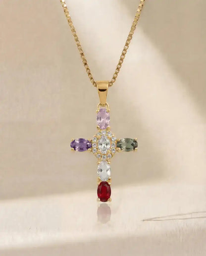 aphoriah Gold Rivière® Lagoon Cross Necklace