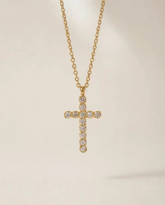 aphoriah Gold Rivière® Light Cross Necklace