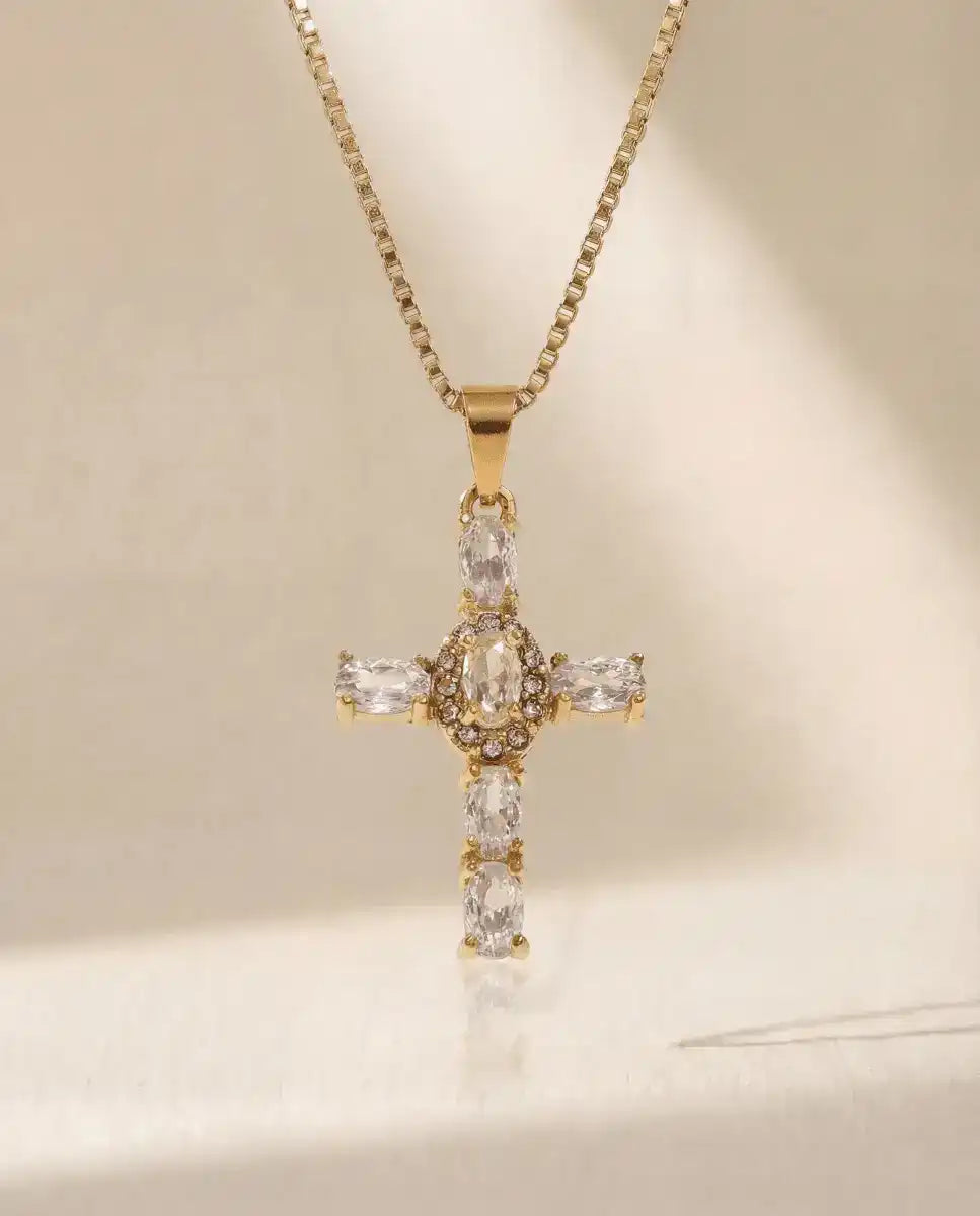 aphoriah Gold Rivière® Star Cross Necklace