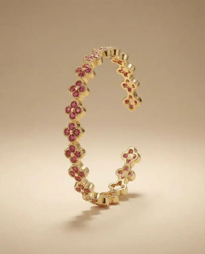 aphoriah GOLD Rose Rosette® Open Bracelet