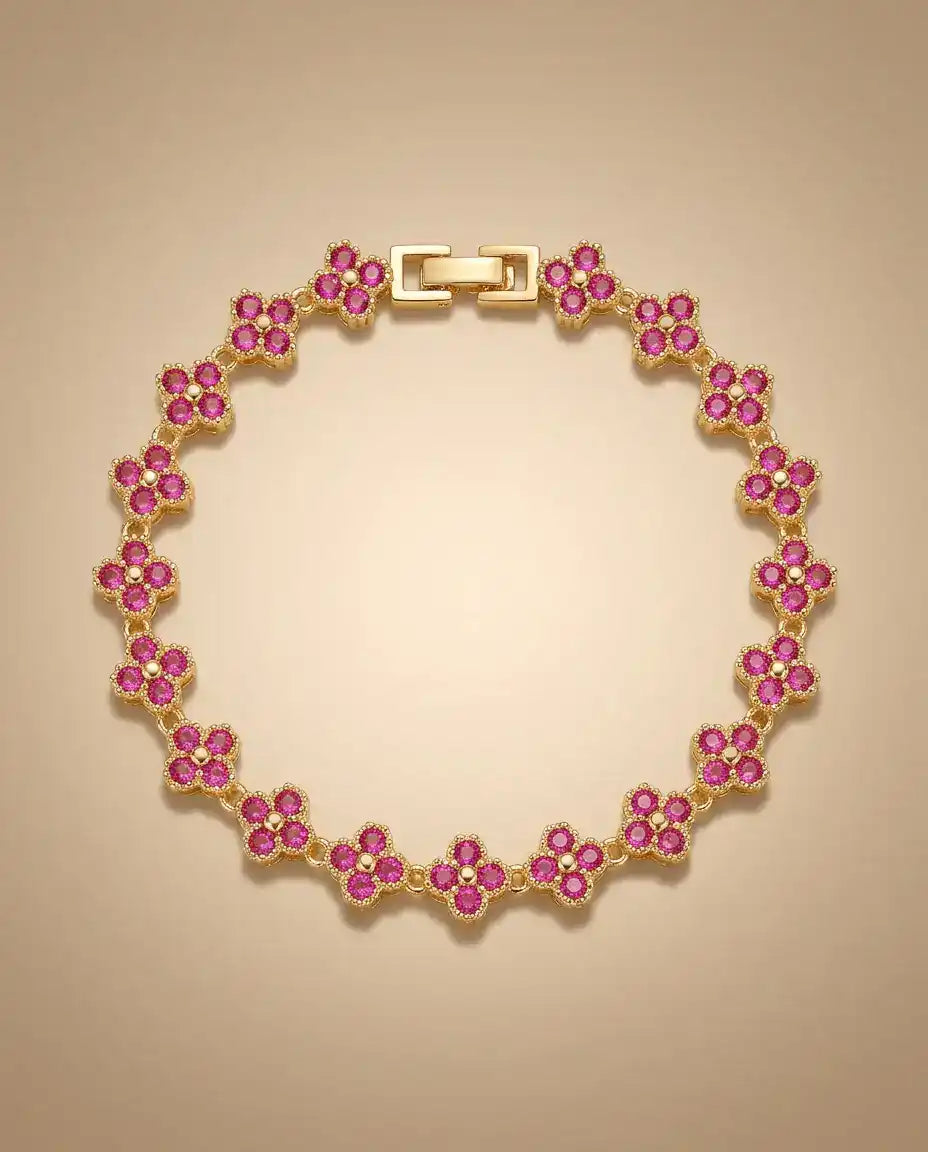 aphoriah GOLD Ruby Rosette® Signature Bracelet