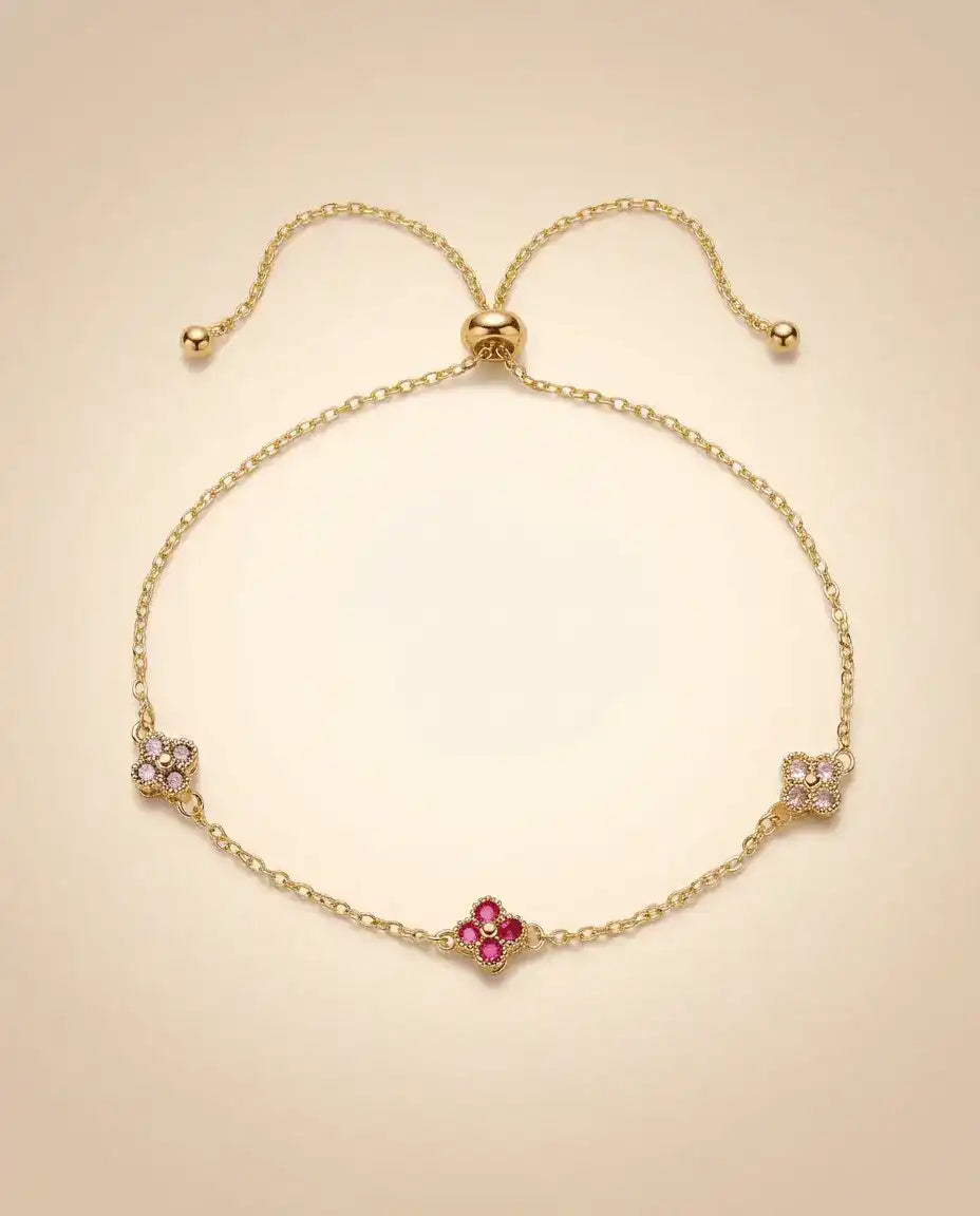 aphoriah GOLD Spectrum Rosette® Chain Bracelet