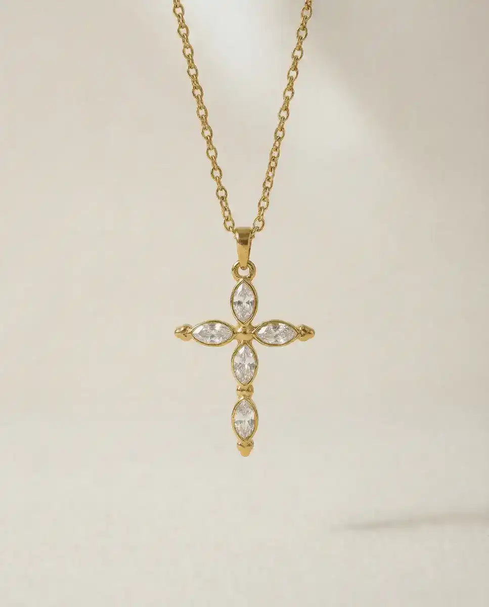 aphoriah Rivière® Drop Cross Necklace