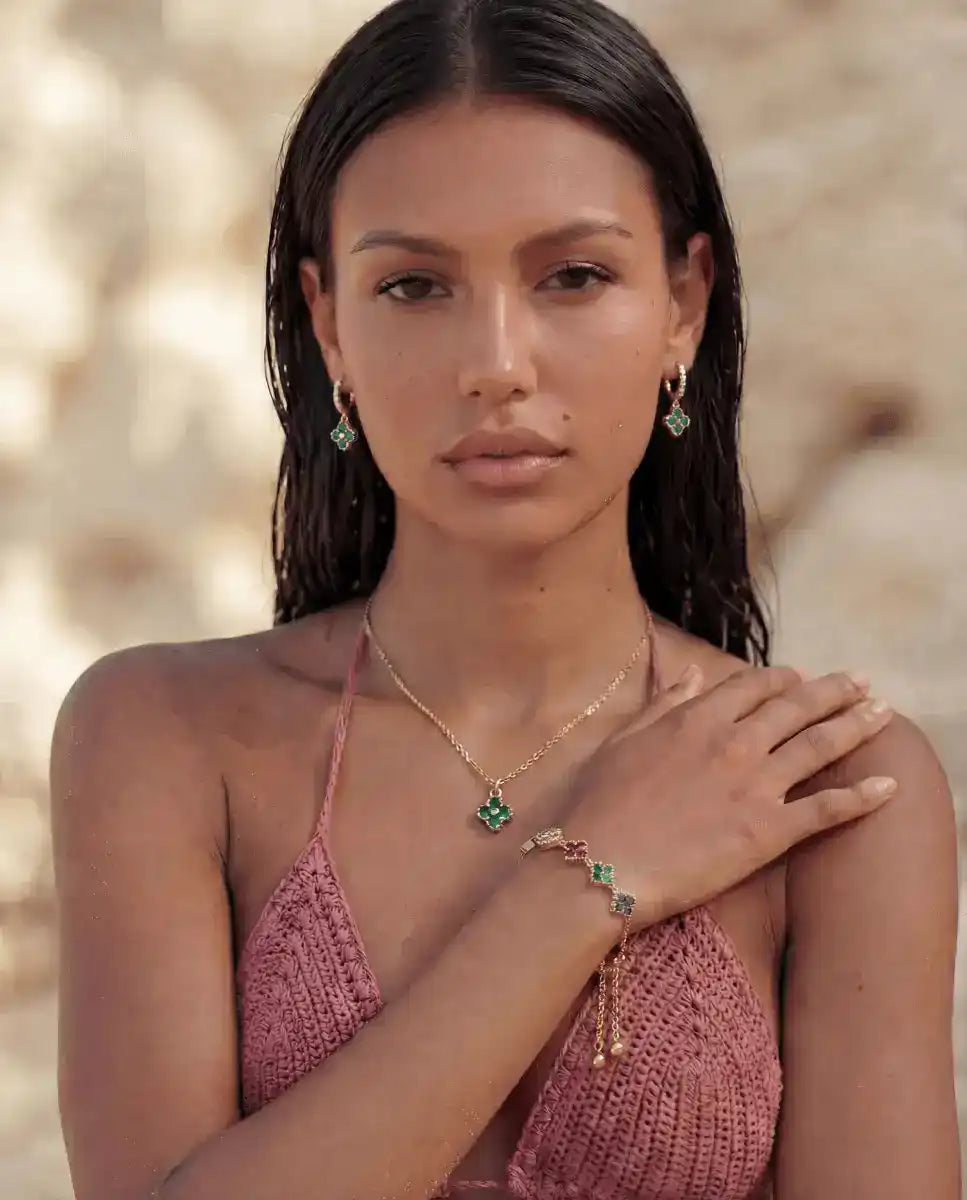 aphoriah Rosette® Chain Earrings