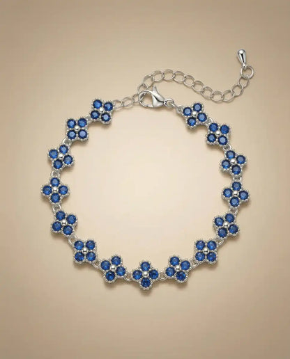 aphoriah SILVER Azure Rosette® Link Bracelet