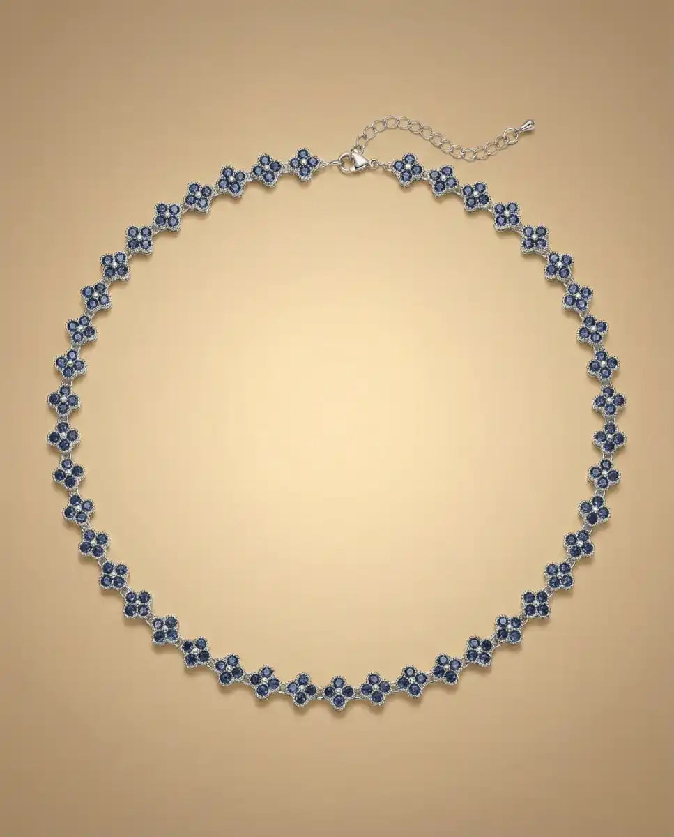 aphoriah SILVER Azure Rosette® Link Necklace