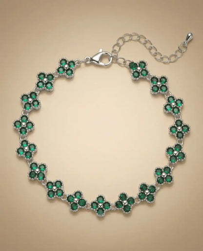 aphoriah SILVER Basil Rosette® Link Bracelet