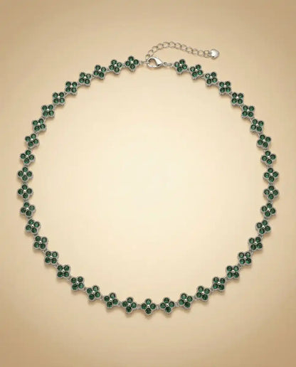 aphoriah SILVER Basil Rosette® Link Necklace