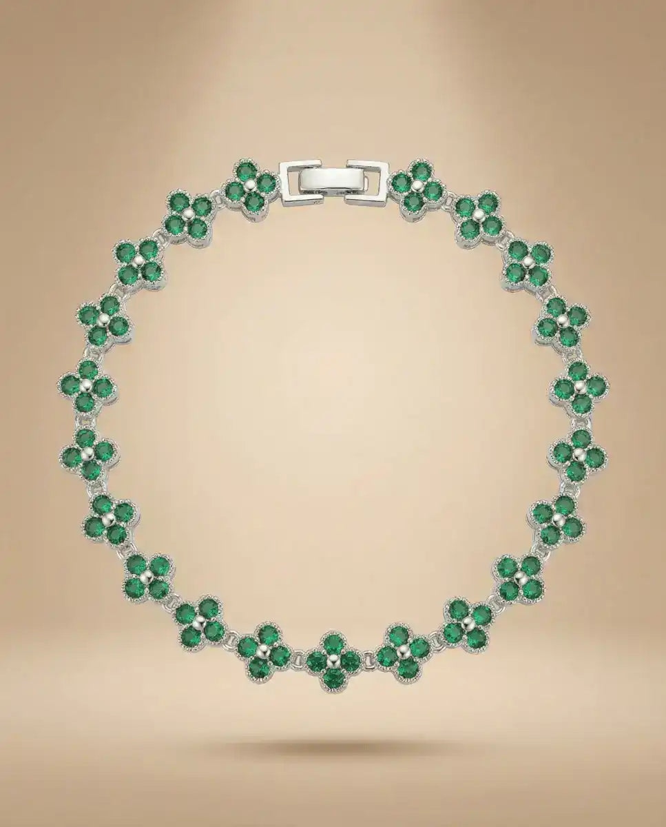 aphoriah SILVER Basil Rosette® Signature Bracelet