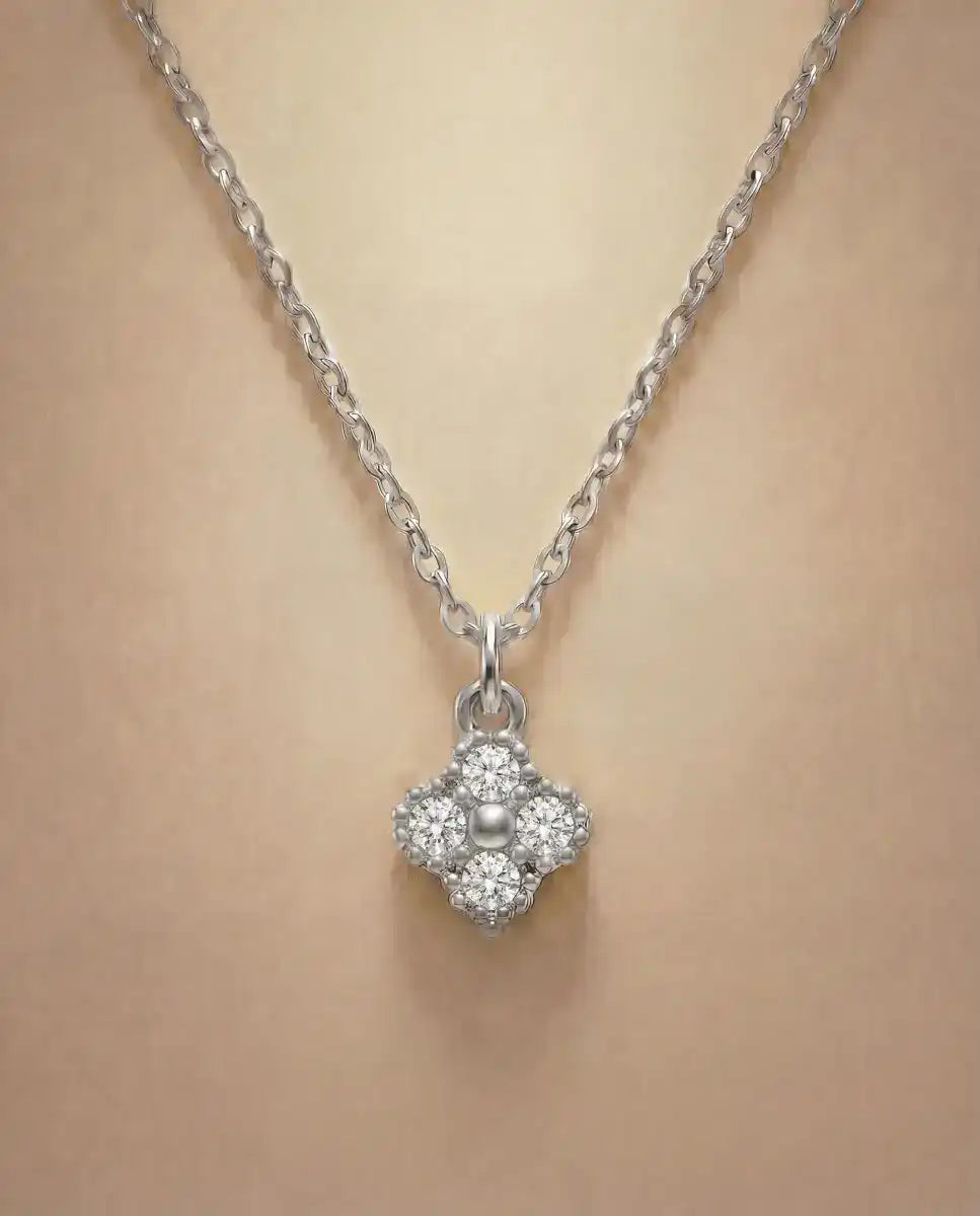 aphoriah SILVER Ivory Rosette® Chain Necklace