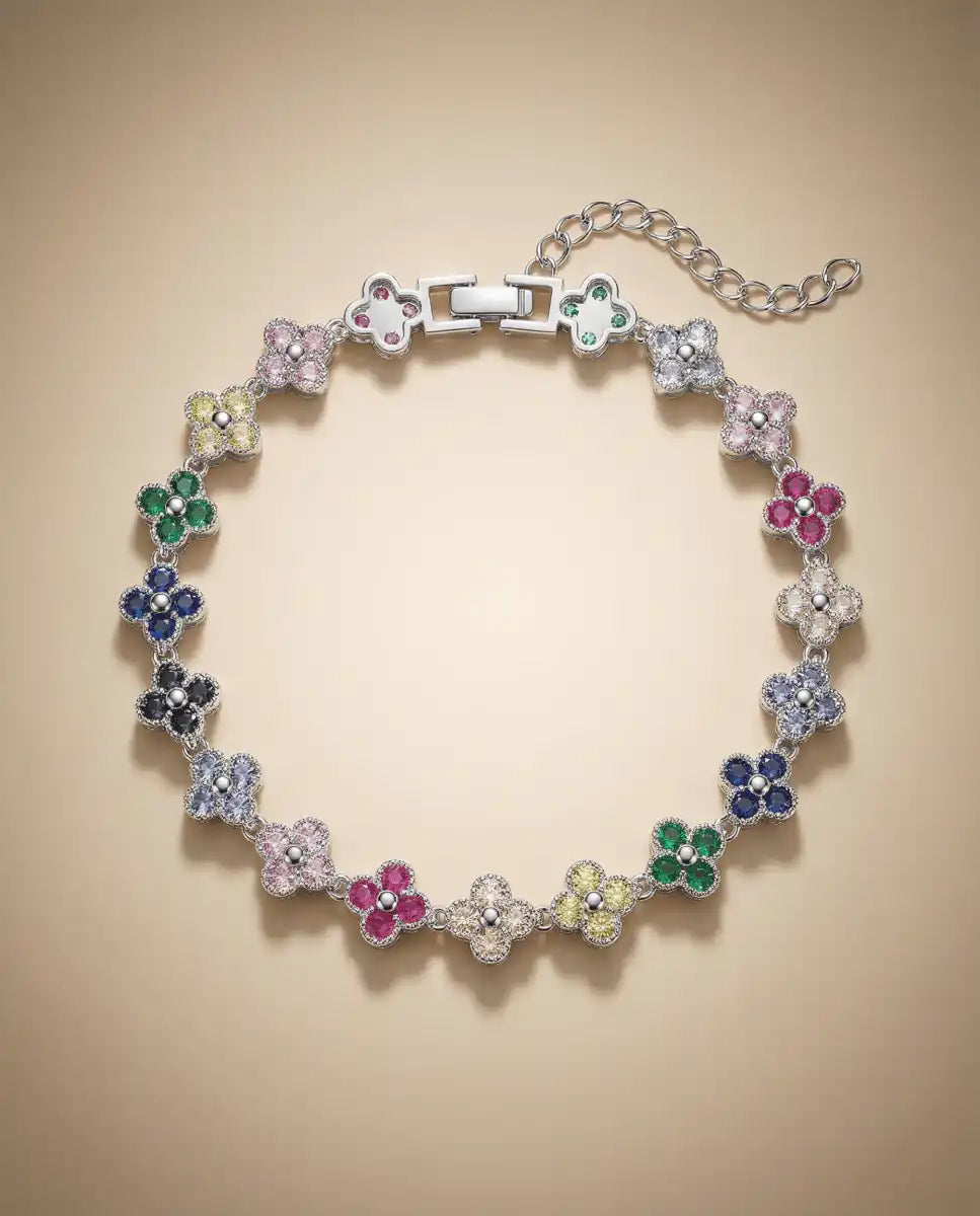 aphoriah SILVER Mosaic Rosette® Link Bracelet