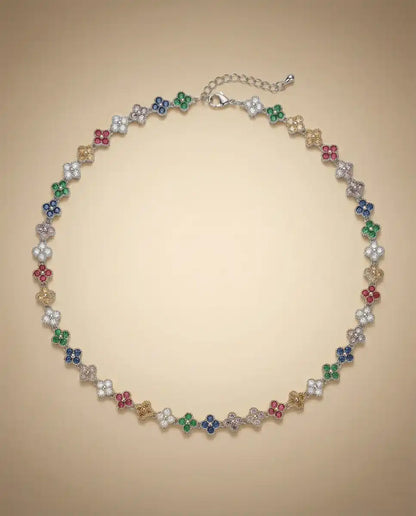 aphoriah SILVER Mosaic Rosette® Link Necklace