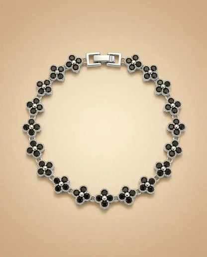 aphoriah SILVER Onyx Rosette® Signature Bracelet