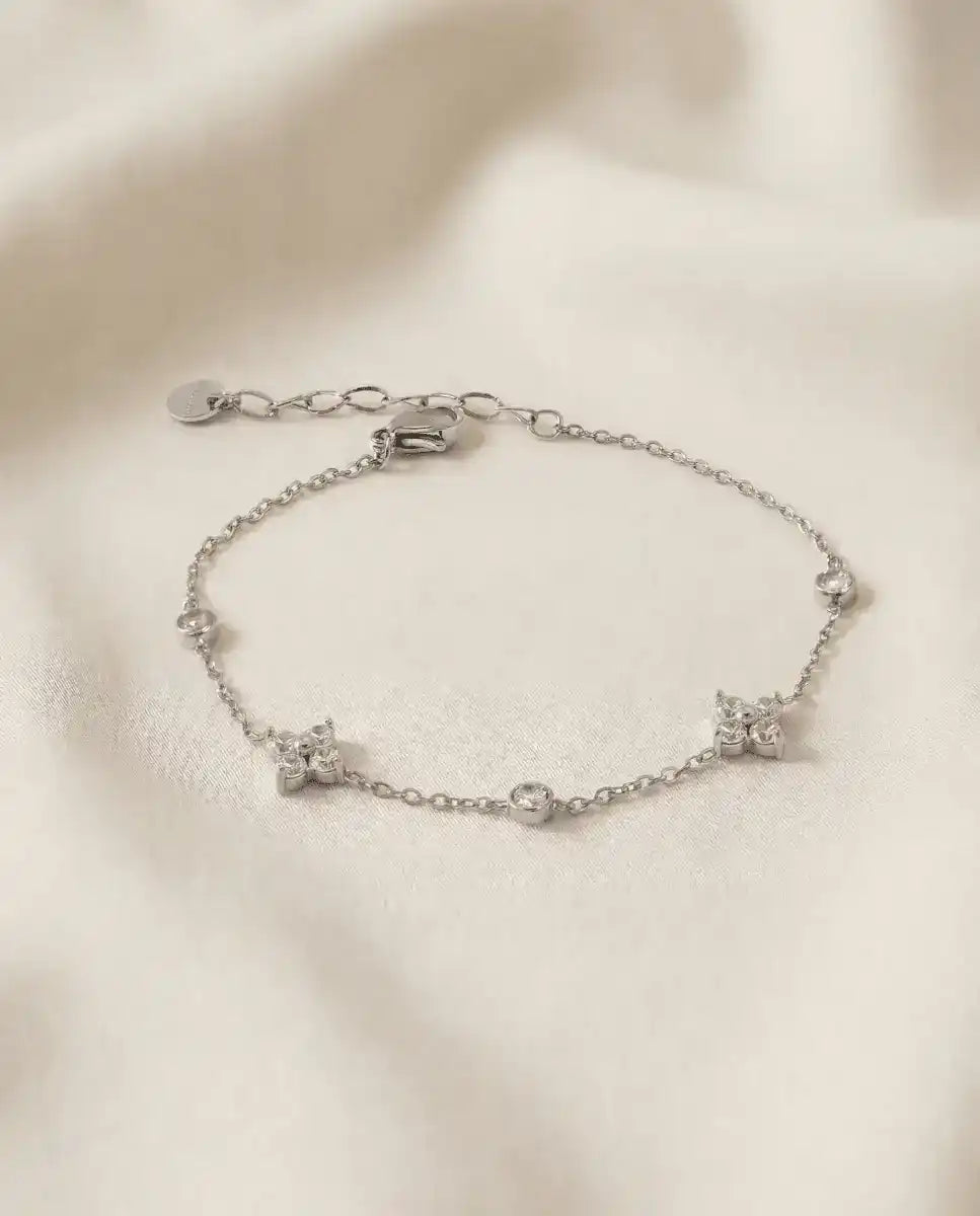aphoriah Silver Rivière® Flower Bracelet