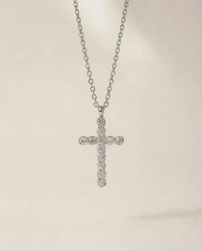 aphoriah Silver Rivière® Light Cross Necklace